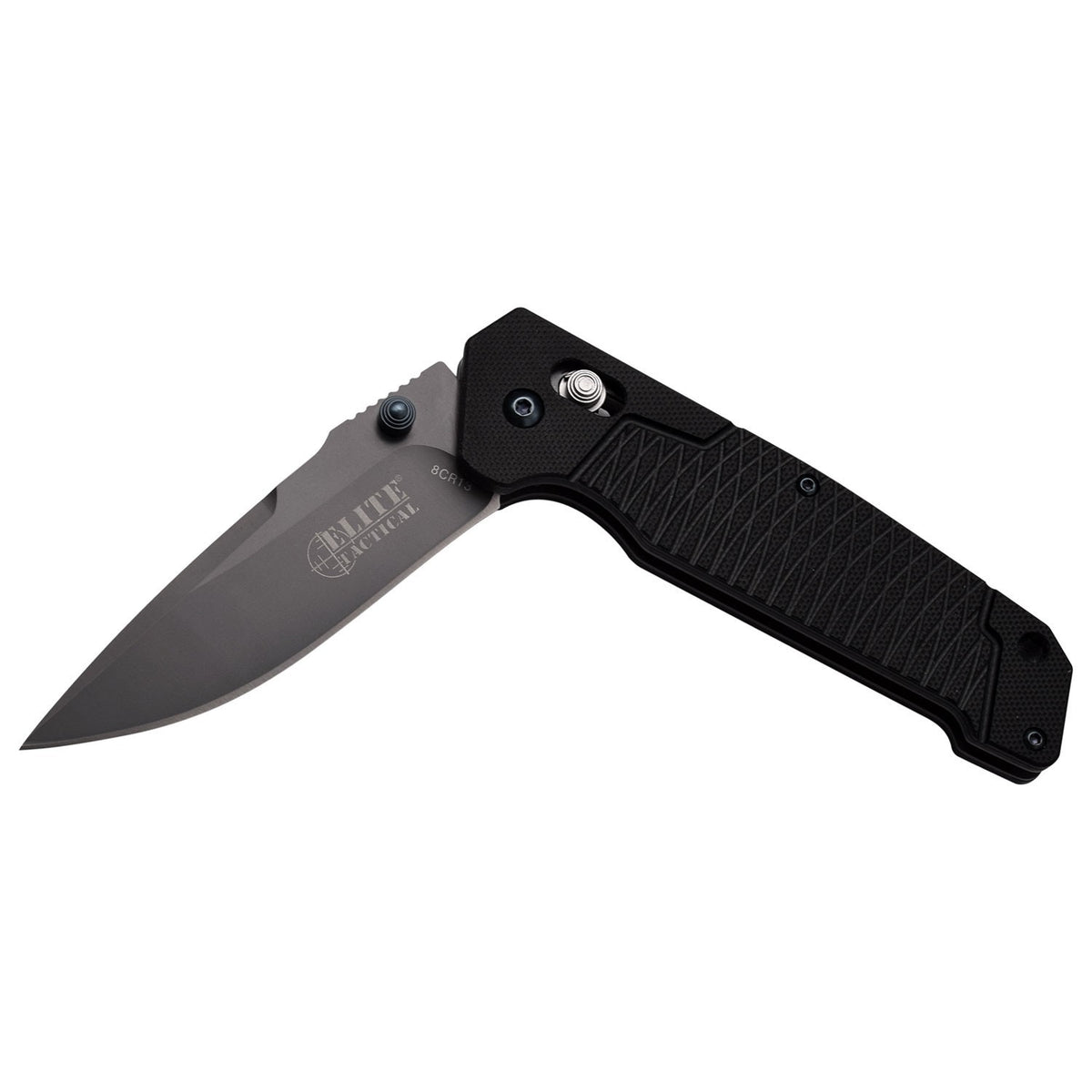 Elite Tactical Rapid Lock Manual Folding Knife Stainless Blade G10 Handle 