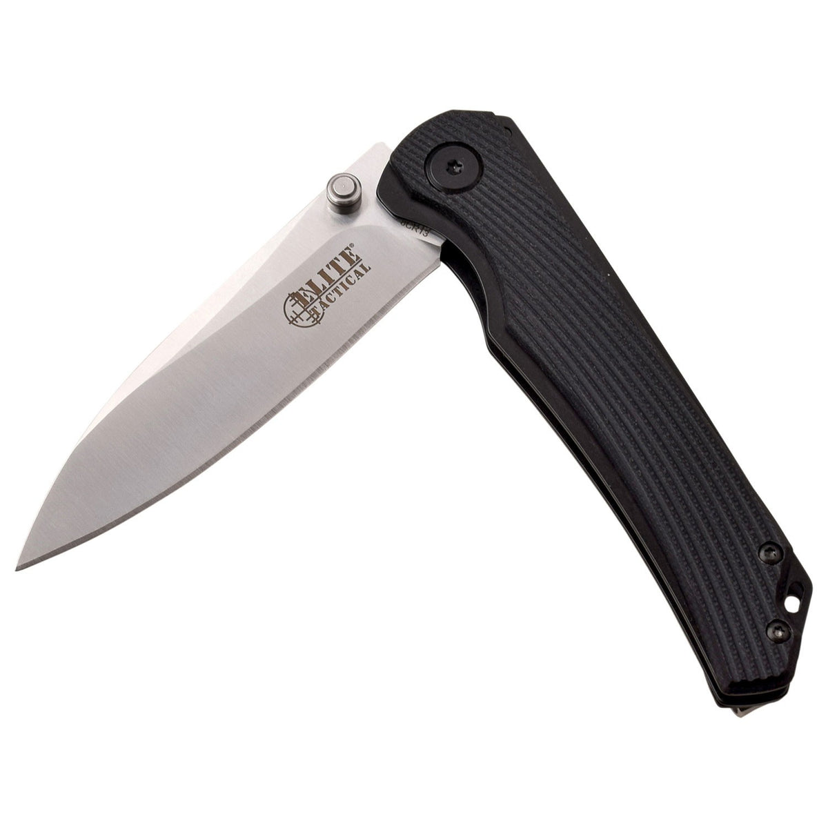 Elite Tactical Linerlock  Folding Knife Stainless 8Cr13 Blade G10 Handle