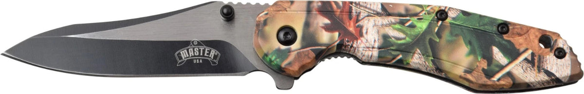 Master USA A/O Folding Knife Stainless Blade Outdoor Scene ABS Handle MUA101GN
